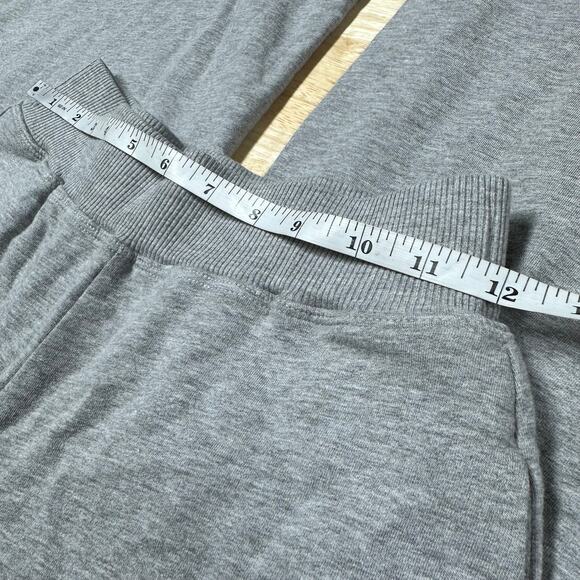 L'AGENCE NWT Moss High Rise Wide Leg Pants Heather Gray Size XS Pull-On Rib Knit - Picture 7 of 10